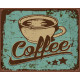 Coffee - Metal Vintage Wall Sign