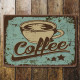 Coffee - Metal Vintage Wall Sign