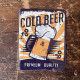 Cold Beer Metal Sign Pub Bar Plaque