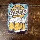 Cold Beer Pints  - Metal Vintage Wall Sign