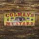 Colmans Mustard  Bull Yellow - Metal Art Wall Sign