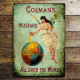 Colmans Mustard All Over The World - Metal Advertising Wall Sign