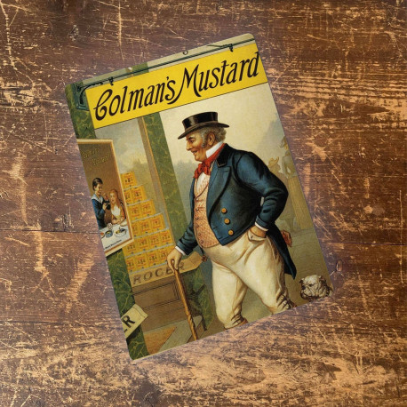 Colmans Mustard Shop - Metal Advertising Wall Sign