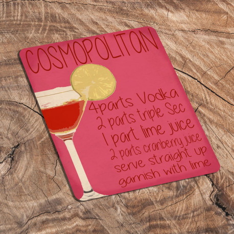 Cosmopolitan Cocktail Drink - Metal Humour Wall Sign