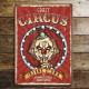 Crazy Circus Metal Sign Plaque