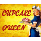 Cupcake Queen - Pin Up Girl - Metal Wall Sign