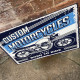 Custom motorcycle Motorbike garage - Metal Retro Wall Sign