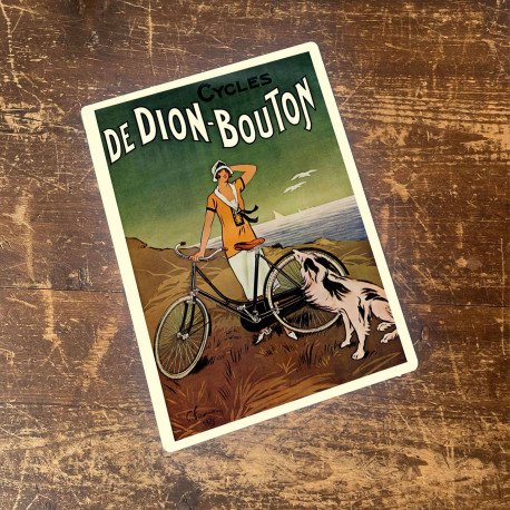 Cycles De Dion Bouton Dog  - Metal Art Wall Sign