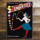 Delicious Chocoloate Smarties Rowntrees - Metal Advertising Wall Sign