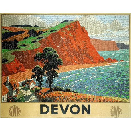 Devon British Railways Southern Region- Metal Travel Wall Sign