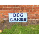 Dog Cakes Blue - Metal Wall Sign