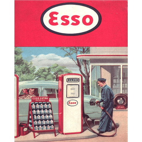 Esso - Metal Advertising Wall Sign