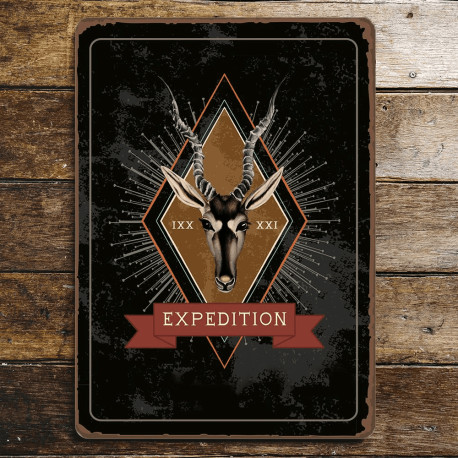 Expedition  - Kitchen Pub Home Bar - Metal Sign Plaque