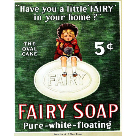 Fairy Soap pure-white-floating - Metal Advertising Wall Sign