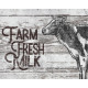 Farm Fresh Milk Cow Farmhouse-  Metal Sign Plaque