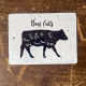 Farmhouse kitchen - Butchers Cuts Of Cow Metal Sign Plaque