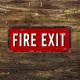 Fire Exit - Metal Vintage Wall Sign