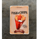 Fish and Chip Take Away Food - Metal Retro Wall Sign