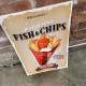 Fish and Chip Take Away Food - Metal Retro Wall Sign