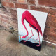 flamingo botanical illustration John James Audubon Metal  Wall Sign