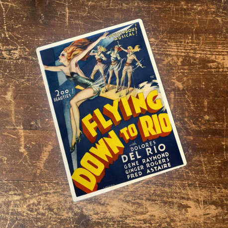 Flying Down To Rio Circus - Metal Travel Wall Sign