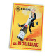 French Champagne Vicomte De Moulliac  Metal Sign Plaque