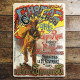 French L&#039;Hommes Au Capuchon Advert - Metal Advertising Wall Sign