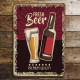 Fresh Beer Retro Quailty - Metal Wall Sign Plaque