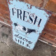 Fresh Dairy Milk Cow Farm Daily 24  Metal Wall Sign