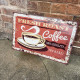 Fresh Roast Coffee - Metal Vintage Wall Sign