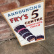 Frys 5 Centre Cocoa &amp; Chocolates - Metal Advertising Wall Sign