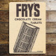 Frys Chocolates Cream Tablets - Metal Advertising Wall Sign