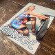 Garage Car Door Sign Personalised Any Name / Text - Pin Up Girl In Bath- Metal Sign