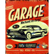 Garage Mechanic On Duty - Metal Retro Wall Sign