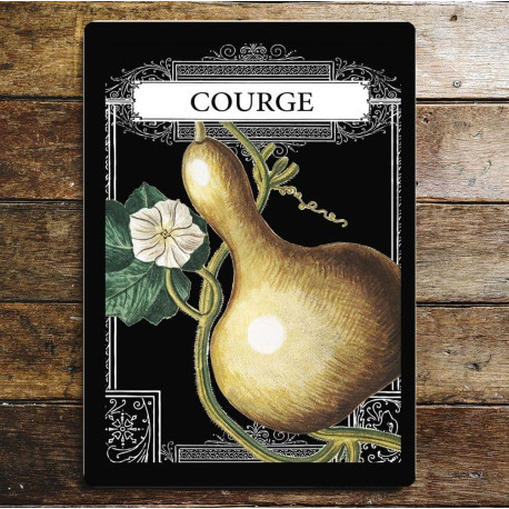 Garden seeds courge Squash Kitchen - Metal Advertising Wall Sign