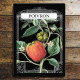 Garden seeds Poivron Bell pepper Kitchen - Metal Advertising Wall Sign