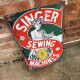 Genuine Singer Sewing Machine S - Metal Advertising Wall Sign