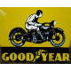 Good Year Tyres Motorbike - Metal Advertising Wall Sign