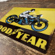 Good Year Tyres Motorbike - Metal Advertising Wall Sign