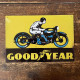 Good Year Tyres Motorbike - Metal Advertising Wall Sign