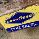 Good Year Tyres Sales Motorbike - Metal Advertising Wall Sign