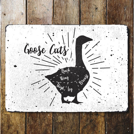 Goose Cut - Metal Wall Sign Plaque