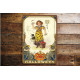 Happy halloween Witch Cat   - Metal Vintage Wall Sign (1)