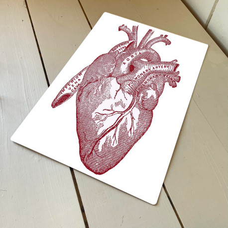 Heart Anatomical - Metal Advertising Wall Sign