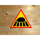 Hedgehog Crossing Warning Triangle sign  - Metal Advertising Wall Sign