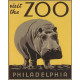 Hippo Visit The ZOO Hippopotamus - Metal Travel Wall Sign