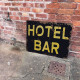 Hotel Bar - Metal Advertising Wall Sign