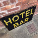 Hotel Bar - Metal Advertising Wall Sign