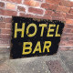 Hotel Bar - Metal Advertising Wall Sign