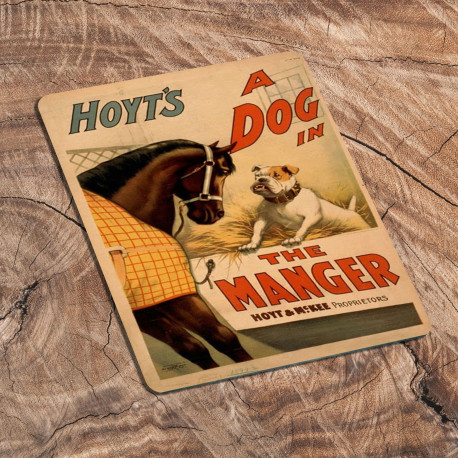 Hoyts A Dog In the Manger - Metal Art Wall Sign